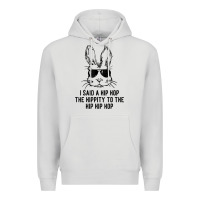 Dove Grey sunglass bunny hip hop hippity  easter gift  mens & womens t shirt Premium Hoodie - linhVisuals