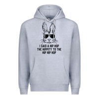 Heather Grey sunglass bunny hip hop hippity  easter gift  mens & womens t shirt Premium Hoodie - linhVisuals