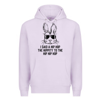 Lilac sunglass bunny hip hop hippity  easter gift  mens & womens t shirt Premium Hoodie - linhVisuals
