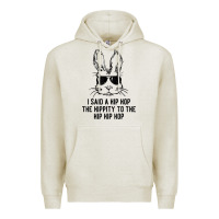 Oatmeal Heather sunglass bunny hip hop hippity  easter gift  mens & womens t shirt Premium Hoodie - linhVisuals