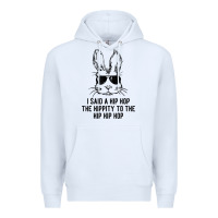 White sunglass bunny hip hop hippity  easter gift  mens & womens t shirt Premium Hoodie - linhVisuals