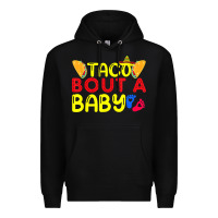 Black taco bout a baby pregnancy announcement cinco de mayo party t shirt Premium Hoodie - linhVisuals