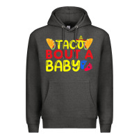 Charcoal Heather taco bout a baby pregnancy announcement cinco de mayo party t shirt Premium Hoodie - linhVisuals