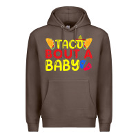 Coffee taco bout a baby pregnancy announcement cinco de mayo party t shirt Premium Hoodie - linhVisuals