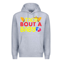 Heather Grey taco bout a baby pregnancy announcement cinco de mayo party t shirt Premium Hoodie - linhVisuals