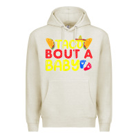 Oatmeal Heather taco bout a baby pregnancy announcement cinco de mayo party t shirt Premium Hoodie - linhVisuals