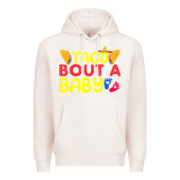 Pale Pink taco bout a baby pregnancy announcement cinco de mayo party t shirt Premium Hoodie - linhVisuals