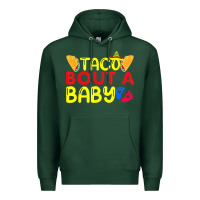 Sports Green taco bout a baby pregnancy announcement cinco de mayo party t shirt Premium Hoodie - linhVisuals