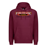 Burgundy firehouse subs Premium Hoodie - linhVisuals