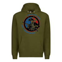 Army Green american patriot Premium Hoodie - linhVisuals