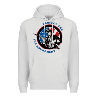 Dove Grey american patriot Premium Hoodie - linhVisuals