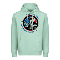 Seafoam american patriot Premium Hoodie - linhVisuals