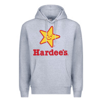 Heather Grey hardee's Premium Hoodie - linhVisuals