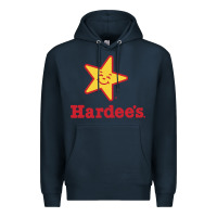 Navy hardee's Premium Hoodie - linhVisuals