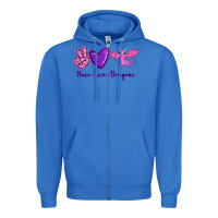 True Royal Peace Love Dragons Zipper Hoodie - RanaPortraitStore