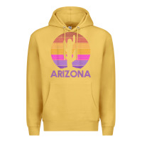 Antique Gold arizona   vintage retro cactus souvenir gift t shirt Premium Hoodie - linhVisuals