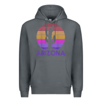 Rock arizona   vintage retro cactus souvenir gift t shirt Premium Hoodie - linhVisuals