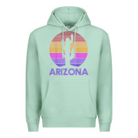 Seafoam arizona   vintage retro cactus souvenir gift t shirt Premium Hoodie - linhVisuals
