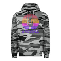 Slate Camo arizona   vintage retro cactus souvenir gift t shirt Premium Hoodie - linhVisuals