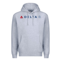 Heather Grey DELTA SKY TEAM Premium Hoodie - linhVisuals