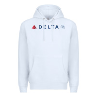 White DELTA SKY TEAM Premium Hoodie - linhVisuals