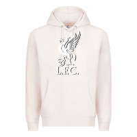 Pale Pink LIVERPOOL CLUB POPULAR Premium Hoodie - linhVisuals