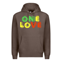 Coffee reggae colors t  shirtone love reggae lovers pattern t  shirt Premium Hoodie - linhVisuals