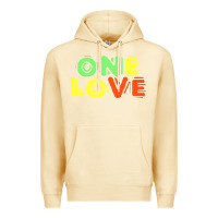 Pina Colada reggae colors t  shirtone love reggae lovers pattern t  shirt Premium Hoodie - linhVisuals