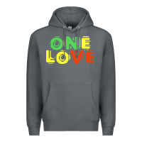 Rock reggae colors t  shirtone love reggae lovers pattern t  shirt Premium Hoodie - linhVisuals