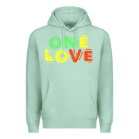 Seafoam reggae colors t  shirtone love reggae lovers pattern t  shirt Premium Hoodie - linhVisuals