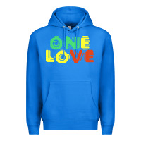 True Royal reggae colors t  shirtone love reggae lovers pattern t  shirt Premium Hoodie - linhVisuals