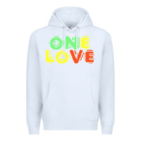 Reggae Colors T  Shirtone Love Reggae Lovers Pattern T  Shirt Premium Hoodie | Teevron
