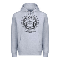 Heather Grey universite paris la sorbonne Premium Hoodie - linhVisuals