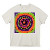 Cream halloween tie  dye pattern Heavy Core Tee - RanaPortraitStore