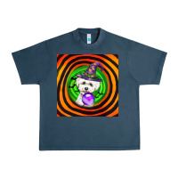 Midnight Navy halloween bichons frise dog Urban Heavy Tee - LillyAllenDesigns