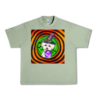 Oil Green halloween bichons frise dog Urban Heavy Tee - LillyAllenDesigns