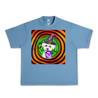 Pebble Blue halloween bichons frise dog Urban Heavy Tee - LillyAllenDesigns