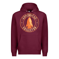 Burgundy arrowhead collector essential Premium Hoodie - linhVisuals