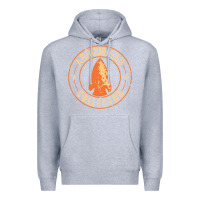 Heather Grey arrowhead collector essential Premium Hoodie - linhVisuals