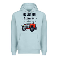 Blue Mist mountain explorer Premium Hoodie - linhVisuals