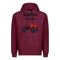Burgundy mountain explorer Premium Hoodie - linhVisuals
