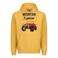 Mustard mountain explorer Premium Hoodie - linhVisuals