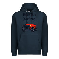 Navy mountain explorer Premium Hoodie - linhVisuals
