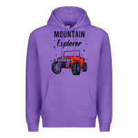 Purple mountain explorer Premium Hoodie - linhVisuals