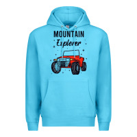 Ocean Blue mountain explorer Premium Hoodie - linhVisuals