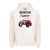 Pale Pink mountain explorer Premium Hoodie - linhVisuals