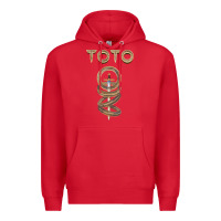 Red TOTO ROCK Premium Hoodie - linhVisuals