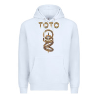 White TOTO ROCK Premium Hoodie - linhVisuals