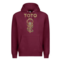 Burgundy TOTO ROCK Premium Hoodie - linhVisuals