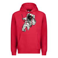 Cardinal astronaut in the space Premium Hoodie - linhVisuals